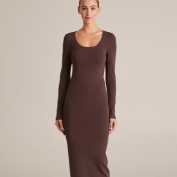 Zara Dresses & Skirts - Zara 90s Bodycon Maxi Dress Spiced Apple S NWT Rare Vintage